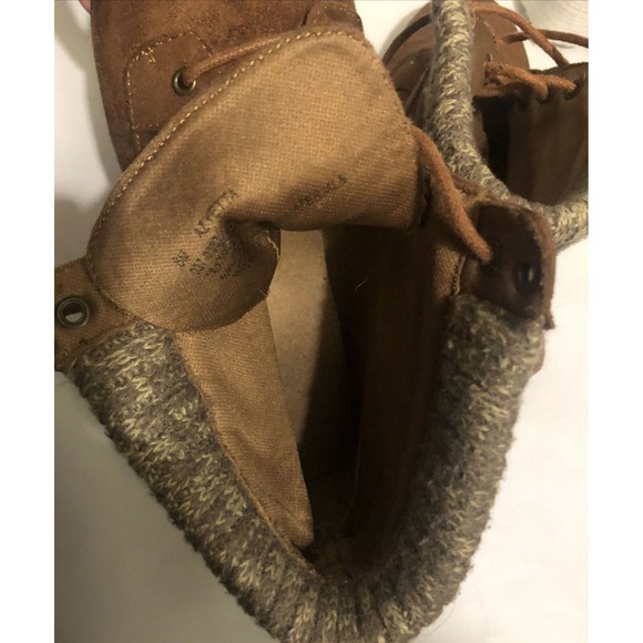 Arizona Jeans Co. Women's Yetta Ankle Boots Size 8M Brown Suede Sweater Lined - Picture 10 of 12